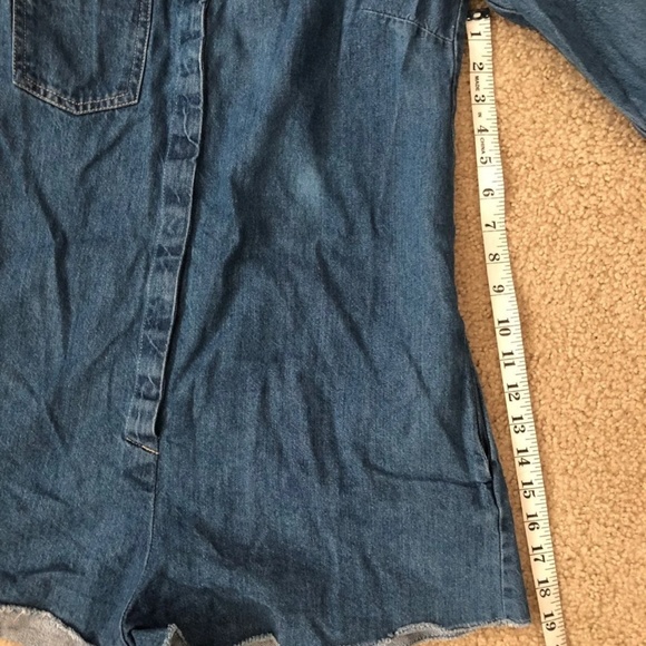 Zara Denim Romper - Picture 6 of 8